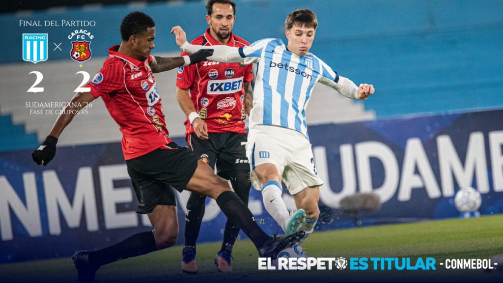 Racing tocó fondo: eliminado por Caracas y atrapado en su peor crisis de la última década