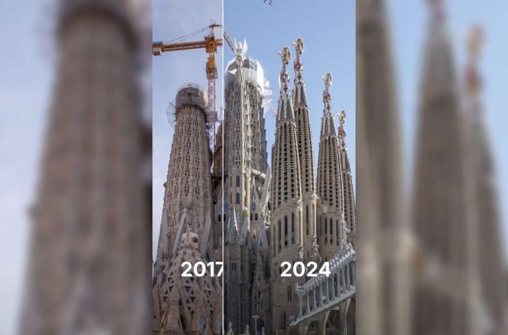 El final de una era: la Sagrada Família alcanza su altura máxima con la Torre de Jesucristo tras 144 años