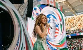 Shakira en la ceremonia inaugural

