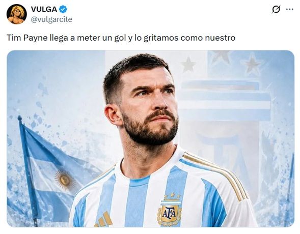 Tim Payne debutó en el Mundial 2026 y las redes estallaron de memes