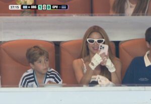 Shakira volvió a alentar a la Selección y celebró el gol de Messi ante Cabo Verde