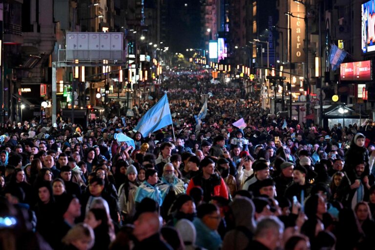Así se vivió el desahogo en el Obelisco tras la…