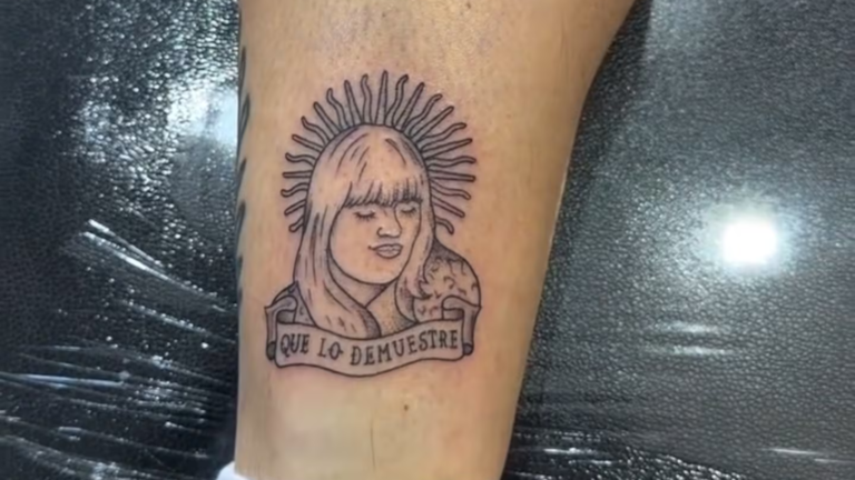 Fiebre mundialista: prometió tatuarse a Morena…