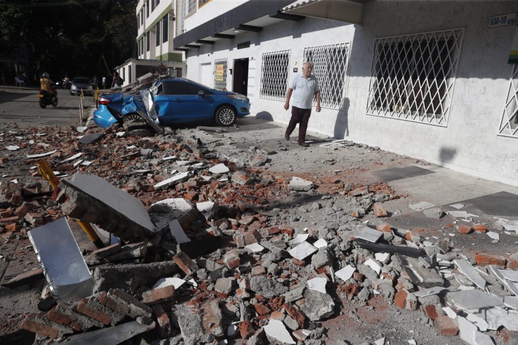 Terremoto en Colombia: hubo heridos y graves daños tras el fuerte sismo que sacudió varias ciudades