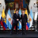 Javier Milei se reunió con Daniel Noboa en Ecuador: encuentro bilateral y ceremonia oficial en Quito