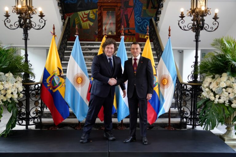 Javier Milei se reunió con Daniel Noboa en…