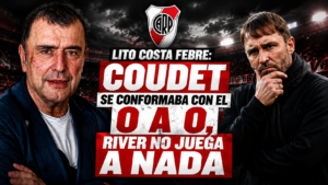 “La última bala será la Sudamericana”: durísimo, Lito Costa Febre apuntó contra Coudet tras otra derrota de River