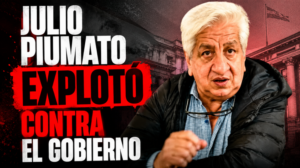 Julio Piumato: “6 millones no pueden pagar sus deudas” y la CGT marcha a Economía contra Caputo
