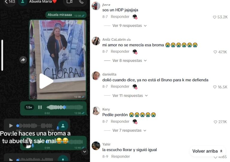 Le hizo una broma pesada a su abuela en TikTok y…