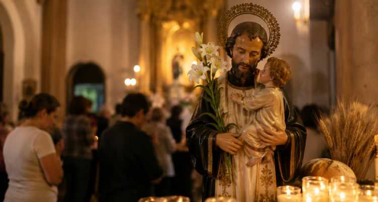 Con imágenes del santo y espigas entre sus manos, los peregrinos renovaron sus pedidos de pan, paz y trabajo.