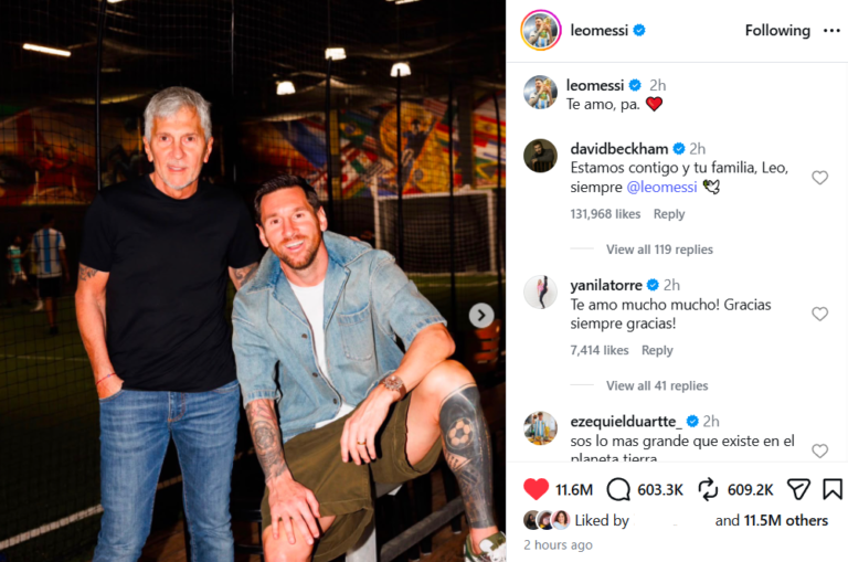 La carta de Lionel Messi a su papá Jorge y los…