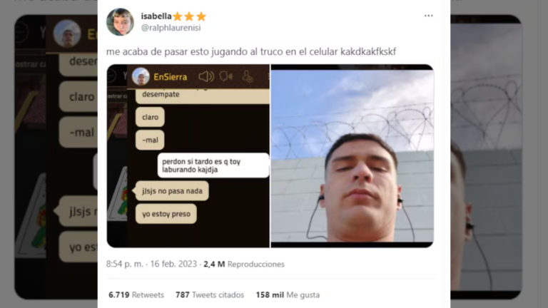El chat viral de una partida de truco online:…