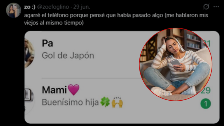 ¿Creyó lo peor?: recibió mensajes de sus padres…