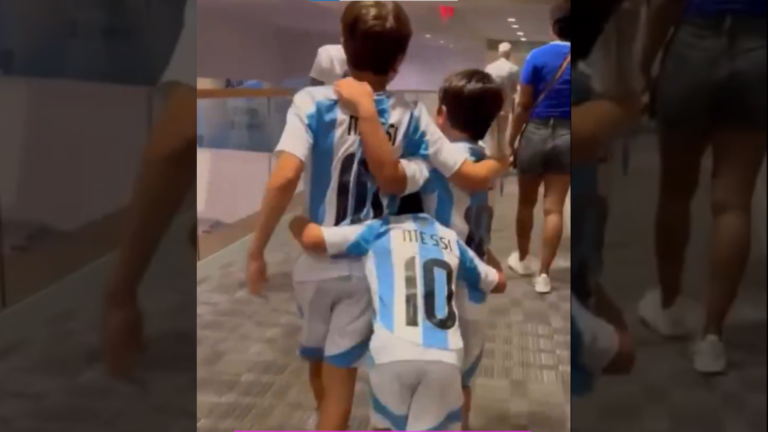 Retiro de Messi: el tierno abrazo de Thiago,…