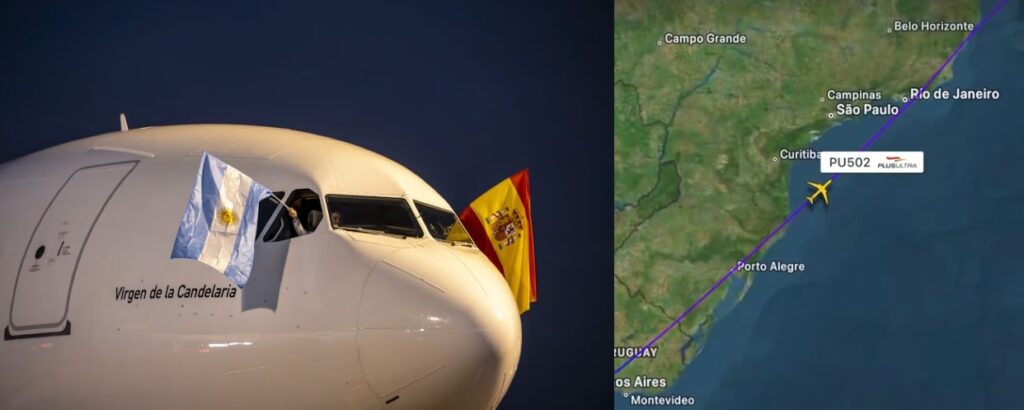 Plus Ultra: un vuelo Buenos Aires-Madrid aterrizó de emergencia y hay 300 varados