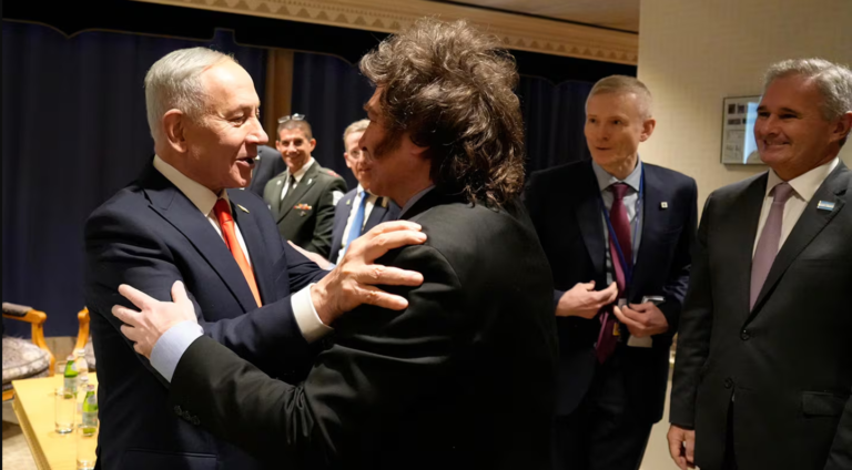Netanyahu recibió a Milei en Nueva York:…