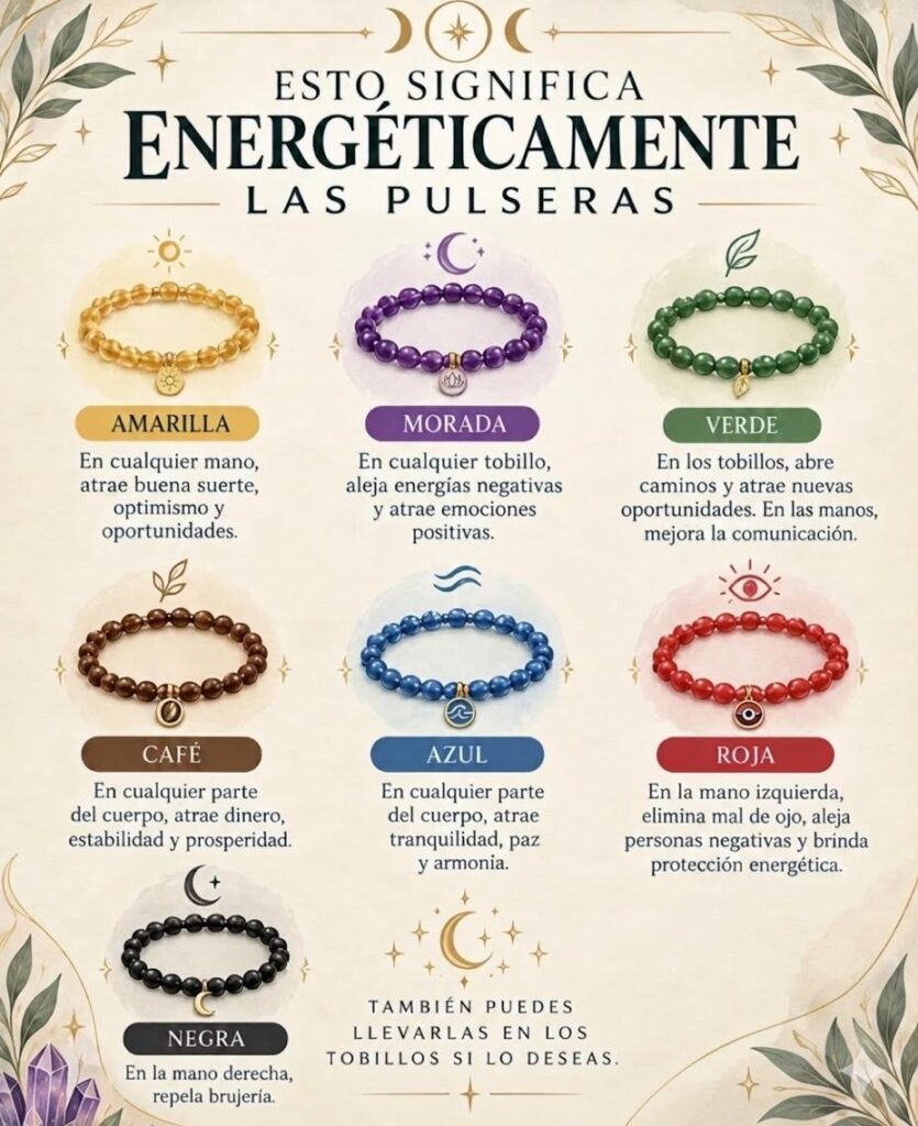 Qué significa cada color de pulsera y para qué se utiliza, por Noelia Novillo