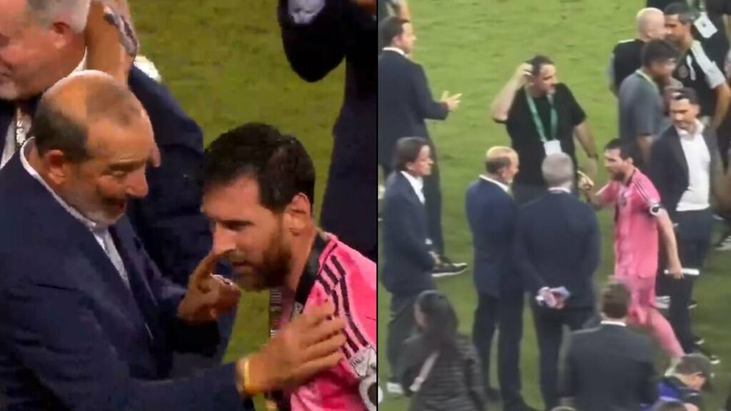 “Conmigo no”: Lionel Messi se cruzó con el jefe de la MLS y le puso los puntos en pleno festejo