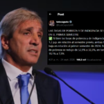 Luis Caputo se refirió a la caída interanual de la pobreza: “Registraron una fuerte baja”