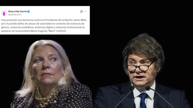 Elisa Carrió denunció penalmente a Javier Milei…