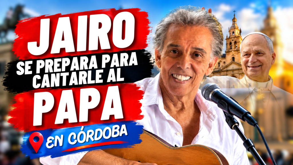 Jairo, antes de cantarle al papa en Córdoba: “Voy a intentar abstraerme de la multitud porque si no, no sé si me animo”