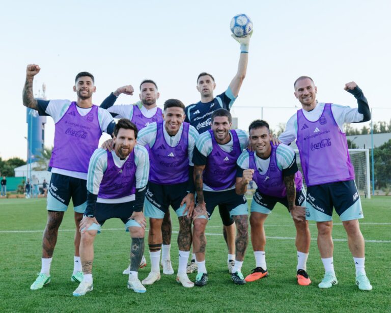 Emoción en la Selección Argentina antes de la…