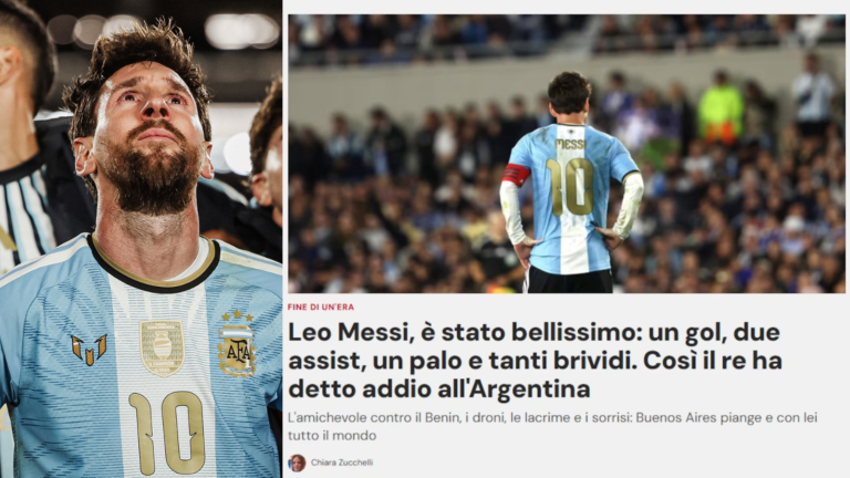 Prensa mundial tras el retiro de Lionel Messi:…