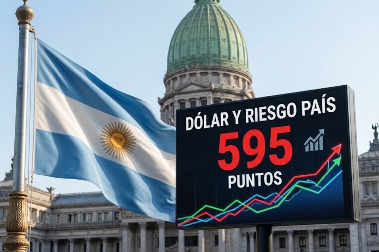Dólar y riesgo país en 595 puntos: “Los…